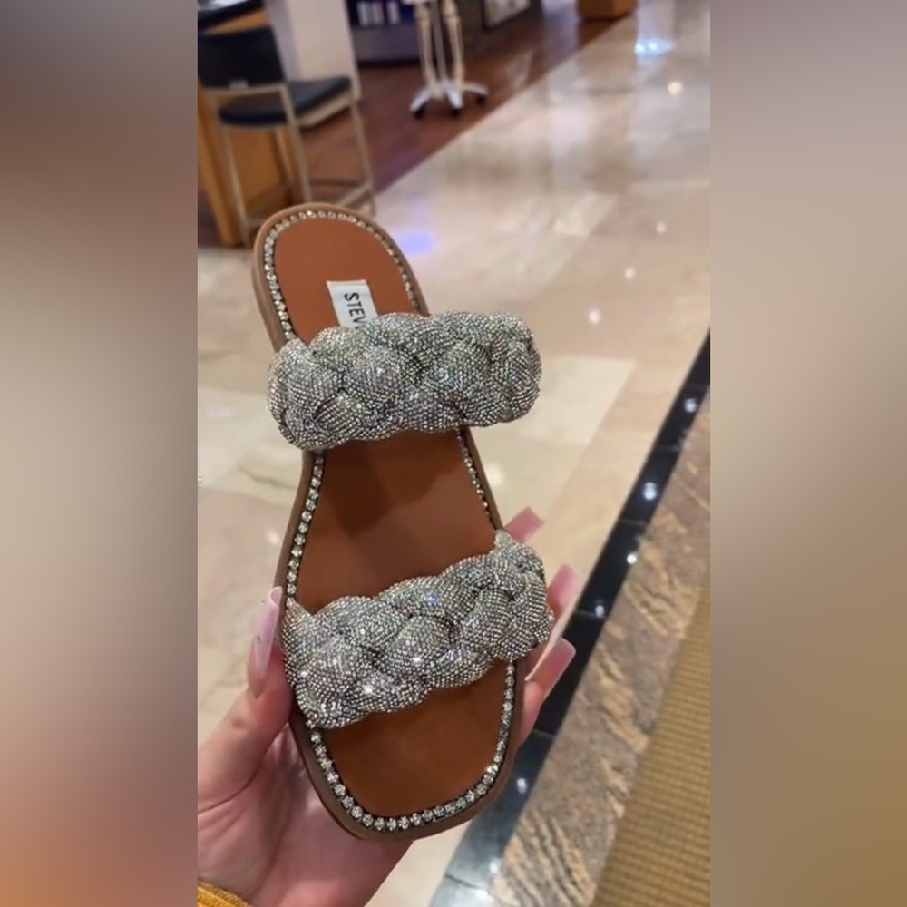 Newbie Rhinestone Embellished Sandals